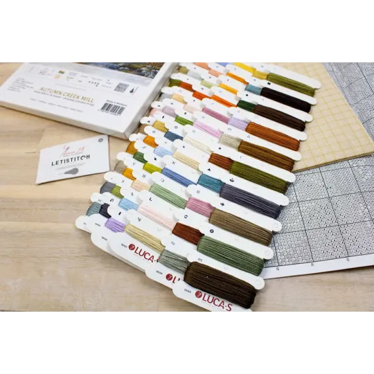 Petit Point Kit "AUTUMN CREEK MILL" SG616