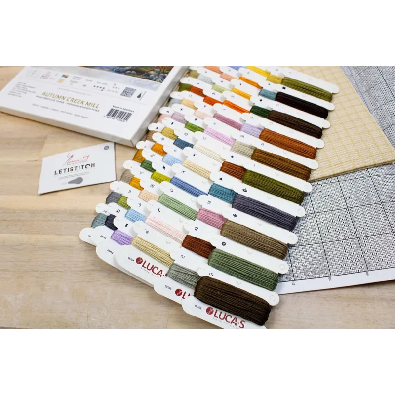 Petit Point Stickset "AUTUMN CREEK MILL" SG616