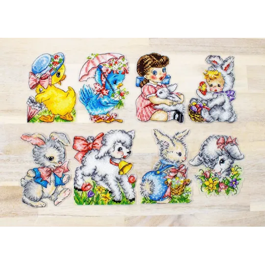 Easter Ornaments Kit of 8 pieces SLETIL8032