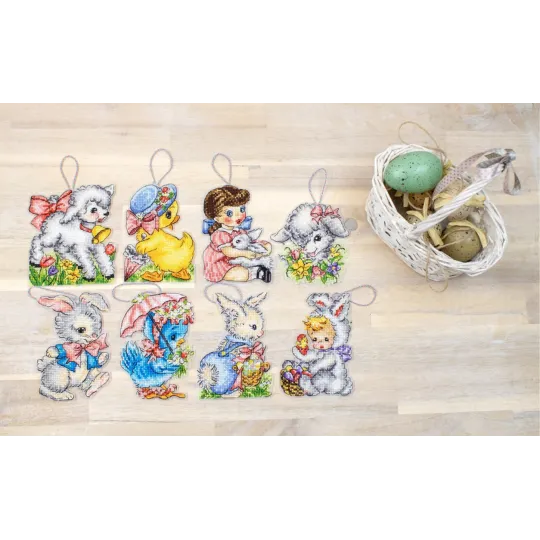 Ostern Ornamente Set von 8 Stück SLETIL8032