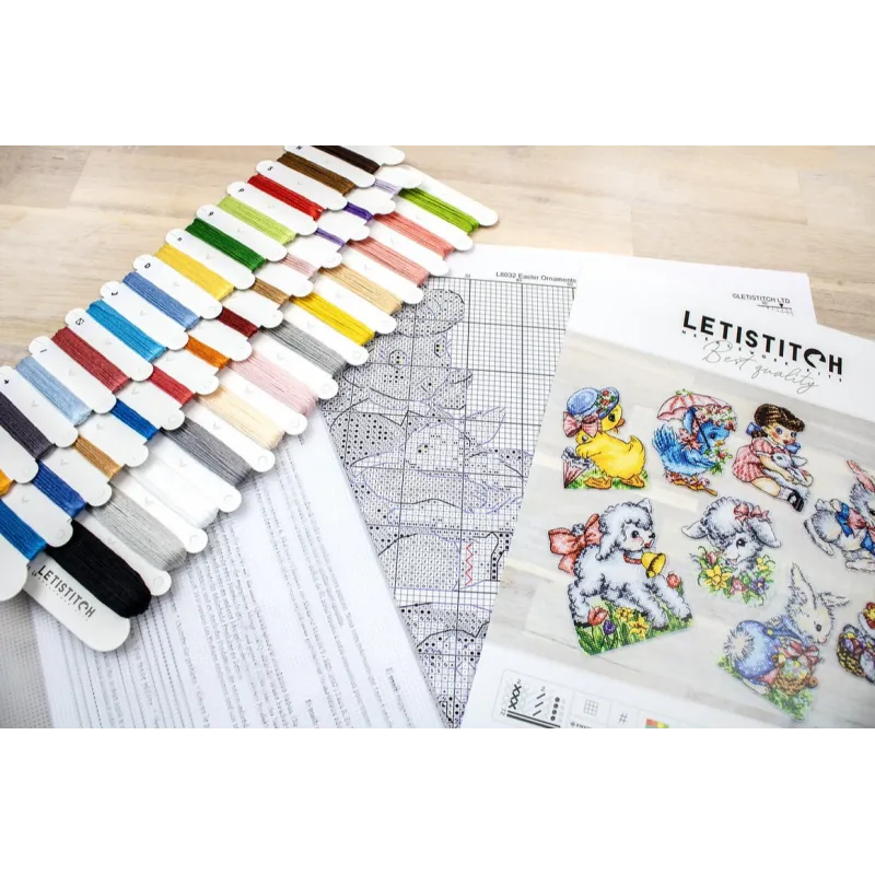 Набор для вышивания пасхальных украшений, 8 шт. SLETIL8032