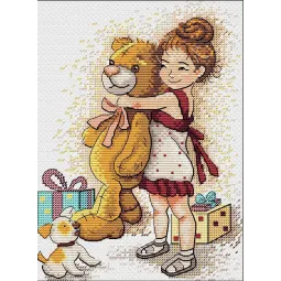 Fille avec un ours SM-632