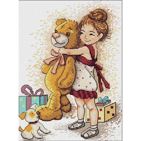 Mädchen mit Bär SM-632