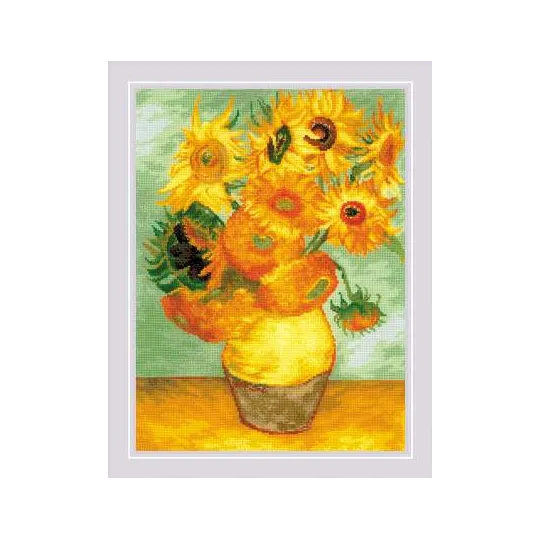 Sunflowers" based on the painting by W. Van Gogh" (2032) SR2032