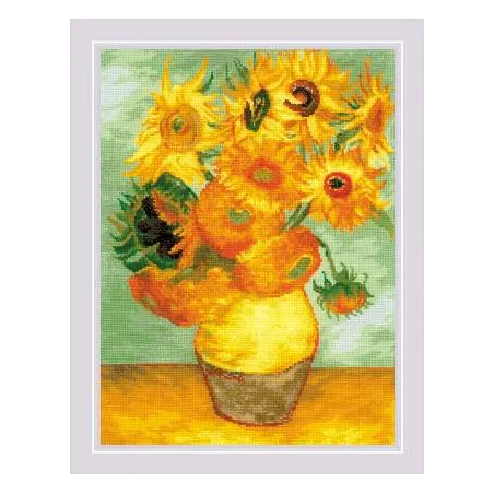 Sunflowers" based on the painting by W. Van Gogh" (2032) SR2032