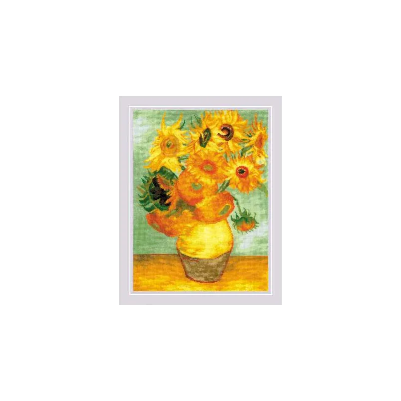 Sunflowers" based on the painting by W. Van Gogh" (2032) SR2032