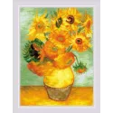 Sunflowers" based on the painting by W. Van Gogh" (2032) SR2032