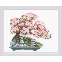 Bonsaï en fleurs 30x24 SR2042