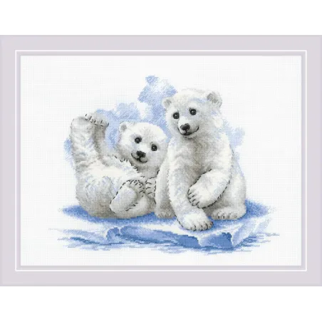 Oursons sur glace 40x30 SR2043