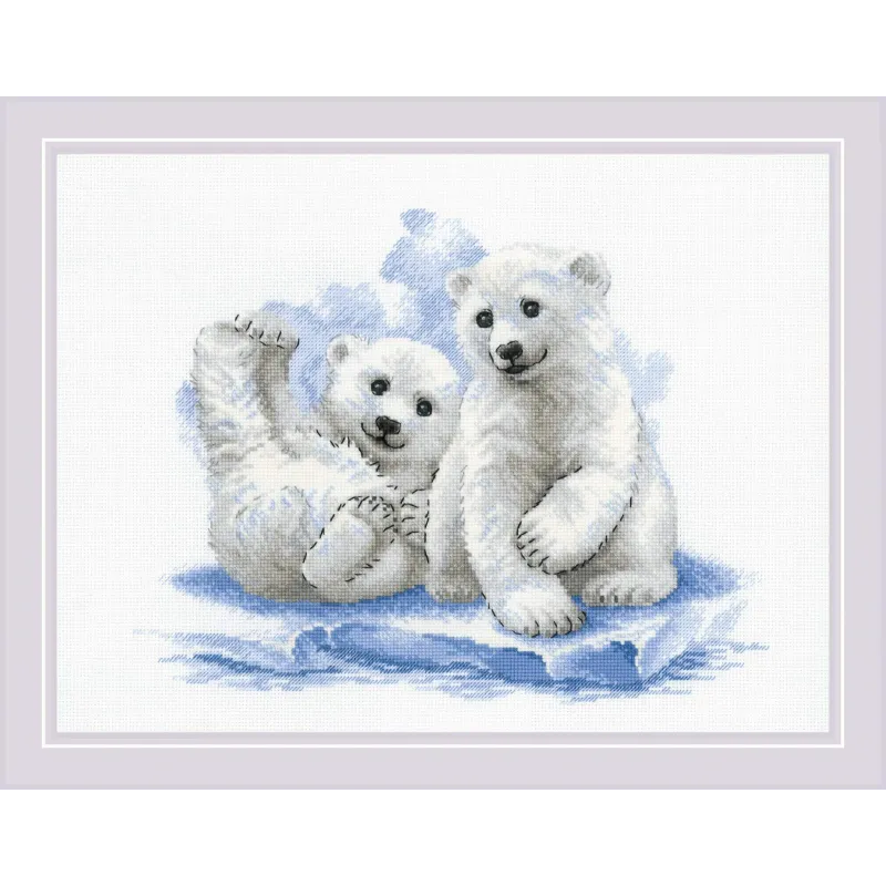 Bear Cubs on Ice 40x30 SR2043