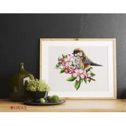 Синица на ветке SB1194