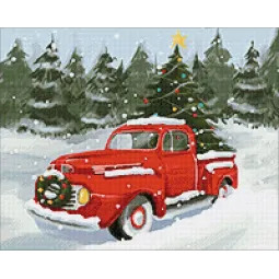 (D) Kalėdinis pikapas 50*40 WD3064