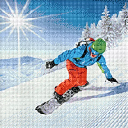 Snowboarder 40*40 WD3065