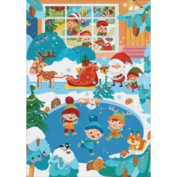 (D) Рождественская суета 70*100 WD3068