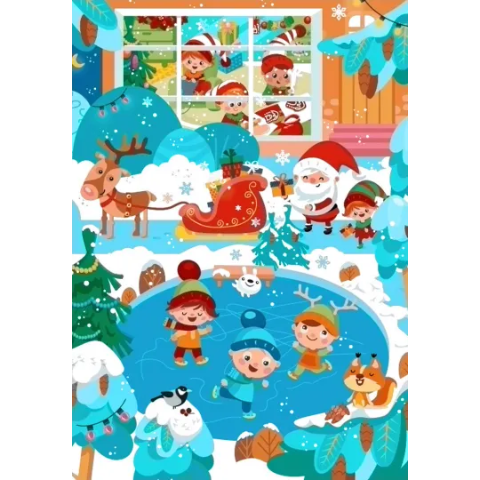 Christmas rush 70*100 WD3068