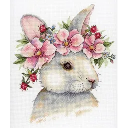 Lapin dans les fleurs SNV-785