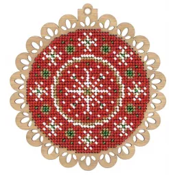 Красный рождественский шар SO-033