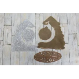 Зимняя красавица. Подставка с елочным шаром SO-059