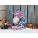 Beauté hivernale. Support avec boule de Noël SO-059