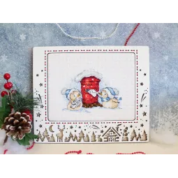 Kit de point de croix "Lettre au Père Noël" SM-678