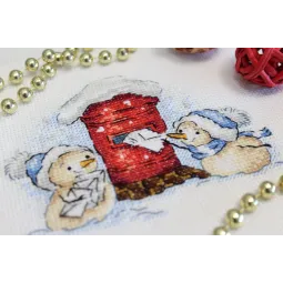Kit de point de croix "Lettre au Père Noël" SM-678