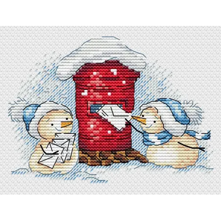 Kreuzstich-Set "Brief an den Weihnachtsmann" SM-678