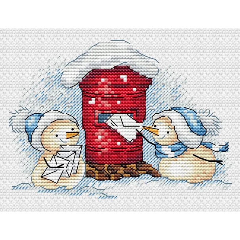 Kreuzstich-Set "Brief an den Weihnachtsmann" SM-678