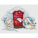 Kreuzstich-Set "Brief an den Weihnachtsmann" SM-678
