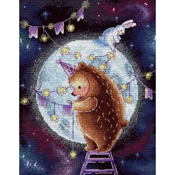 Cross stitch kit "In the moonlight" SNV-766