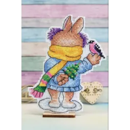 Lapin avec un oiseau SR-858