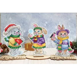 Häschen mit Vogel SR-858