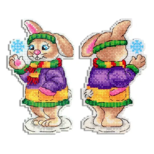 Hase mit einer Schneeflocke SR-860