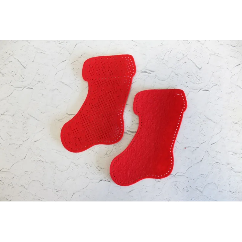 Рождественский войлочный носок "Привет от снеговика" ST-973