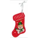Рождественский войлочный носок "Привет от снеговика" ST-973