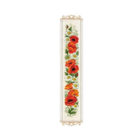 Coquelicots et marguerites 19x90 SR2067