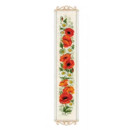 Coquelicots et marguerites 19x90 SR2067