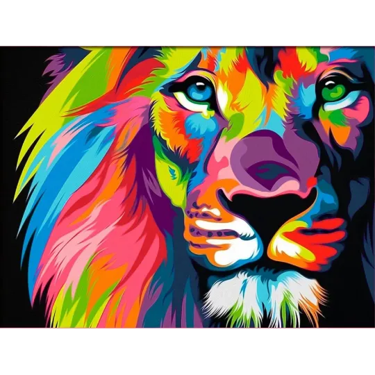 Colorful Lion 40*30 cm AM4006