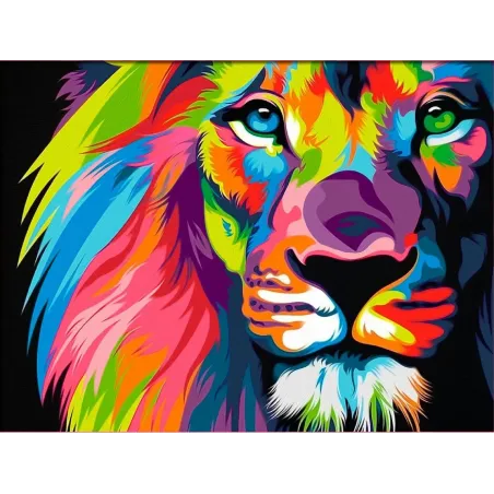 Colorful Lion 40*30 cm AM4006