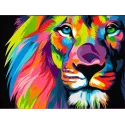 Colorful Lion 40*30 cm AM4006