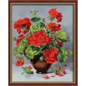 Géranium rouge 40*50 cm AM4098