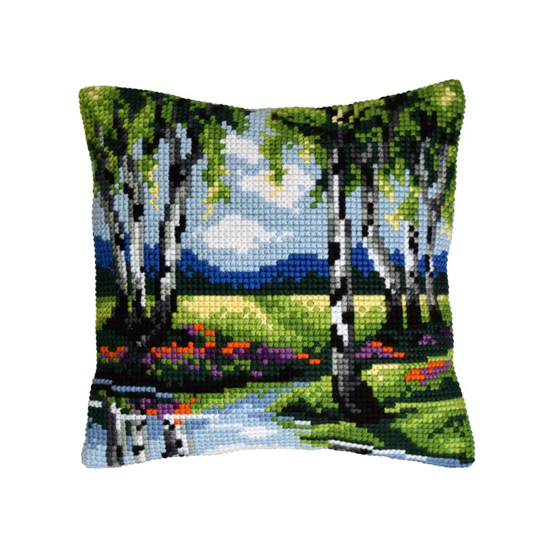 Cushion kit for embroidery Landscape 40x40 SA99066