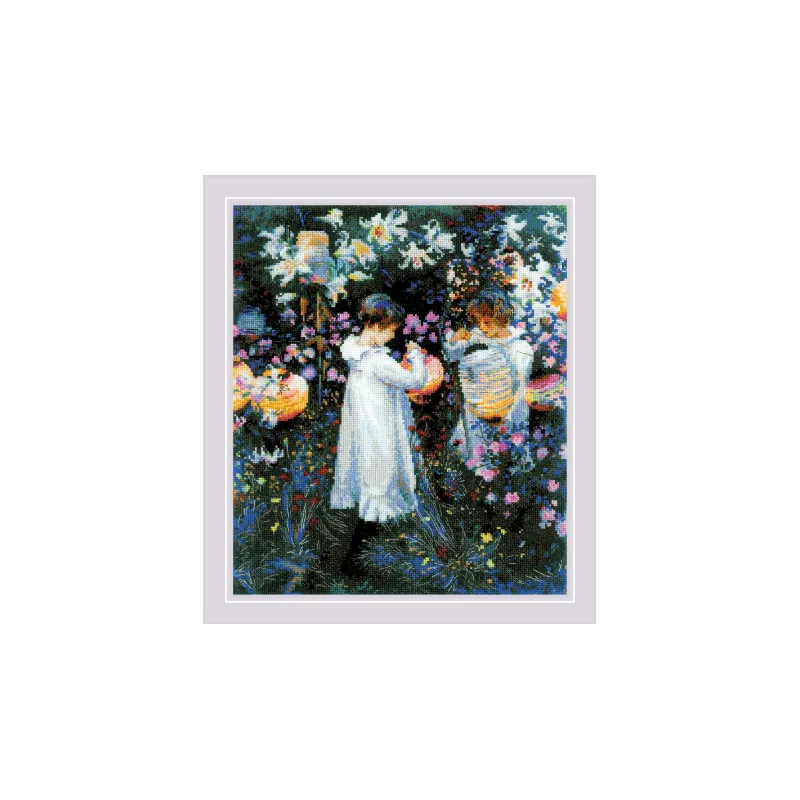 Carnation, Lily, Lily, Rose after J. S. Sargent's Painting  30x35 SR2053