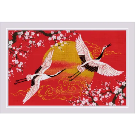 Sous le Ciel. Grues 40x25 SR2077