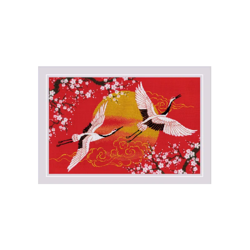 Unter dem Himmel. Kraniche 40x25 SR2077