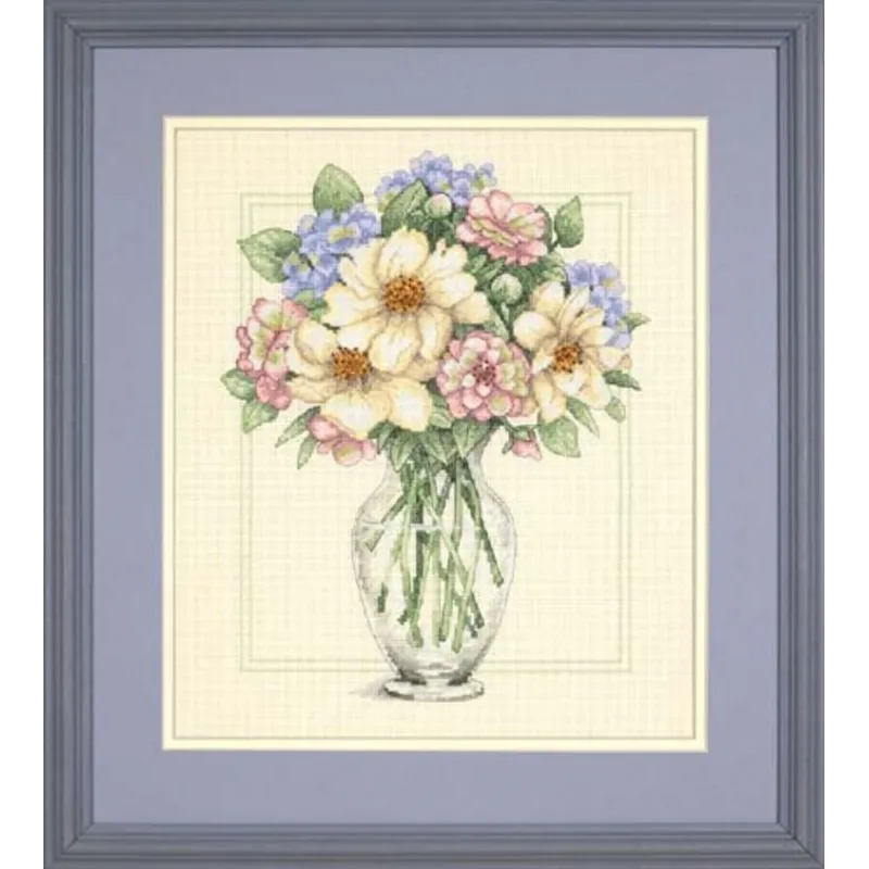 Blumen in hoher Vase D35228