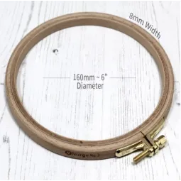 Nurge Beech Embroidery Hoops 16 cm 100-3