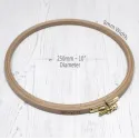 Nurge Beech Embroidery Hoops 25 cm 100-6