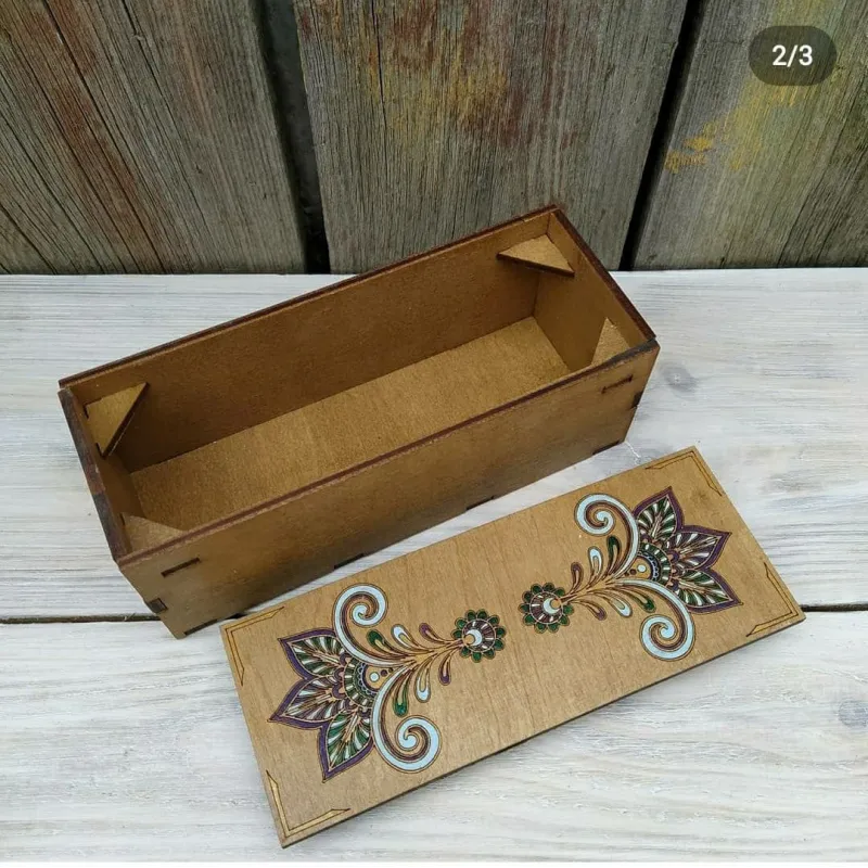 Wooden box for embroidery must-haves KF057/2
