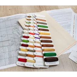 (D) Santa's rest by the chimney 38,5x40cm SLETIL8052