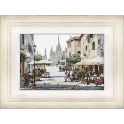 Kit de point de croix Cathédrale de Barcelone 47x31cm SB2411